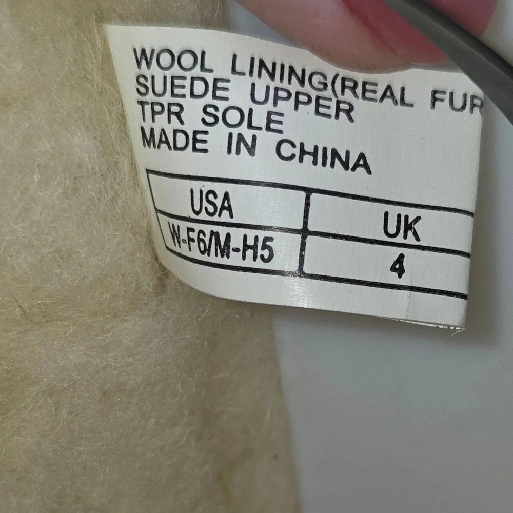 EMU Australia Wrap Knee High Boots Brown Suede Wool Shearling Womens 6 Excellent